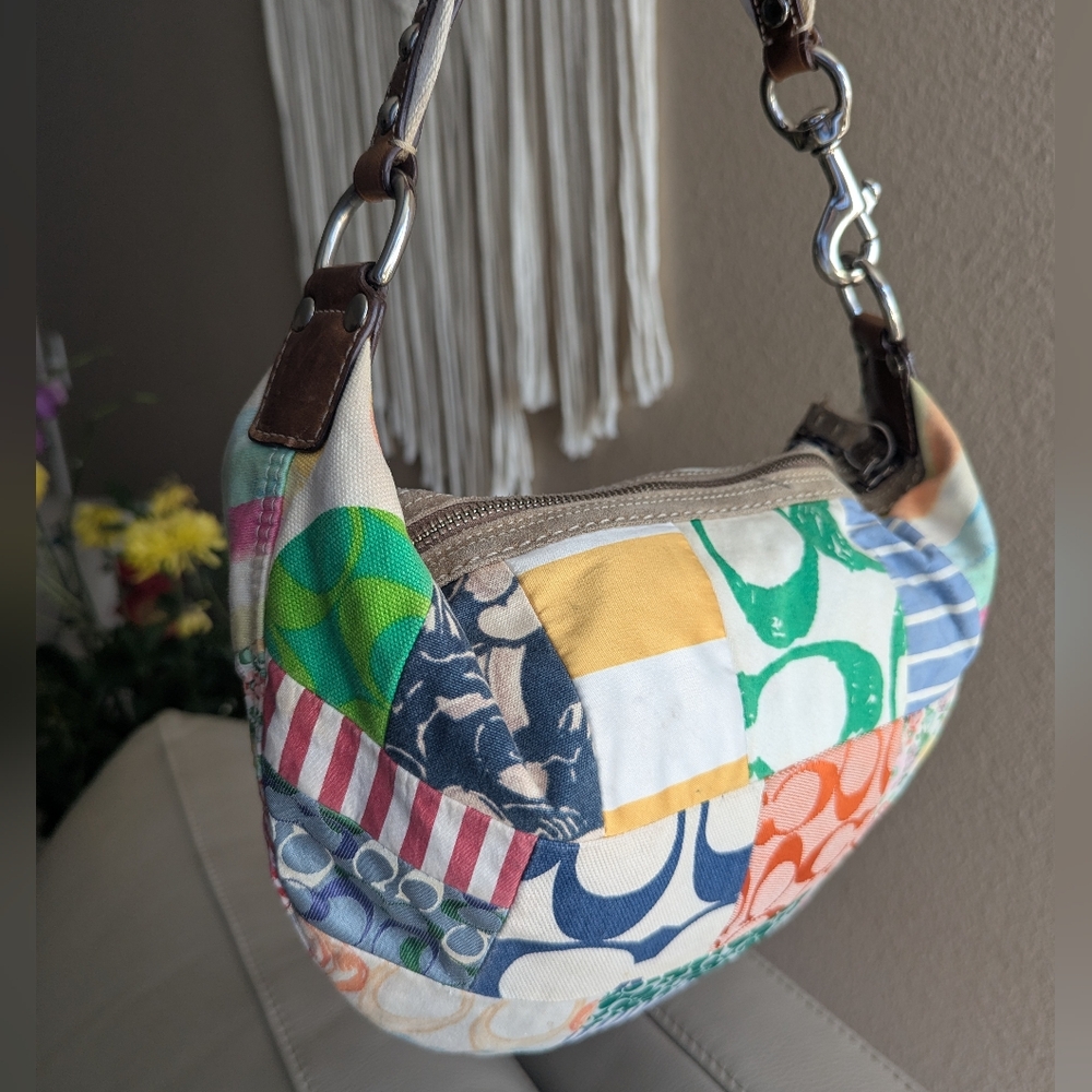 Coach Multicolor Patchwork Shoulder Bag
